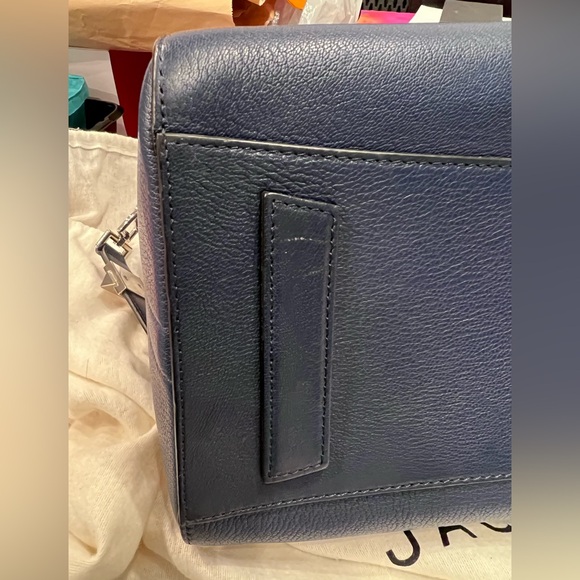 Givenchy Antigona Navy Blue Leather Top Handle Old Money Quiet Luxury - Picture 9 of 14